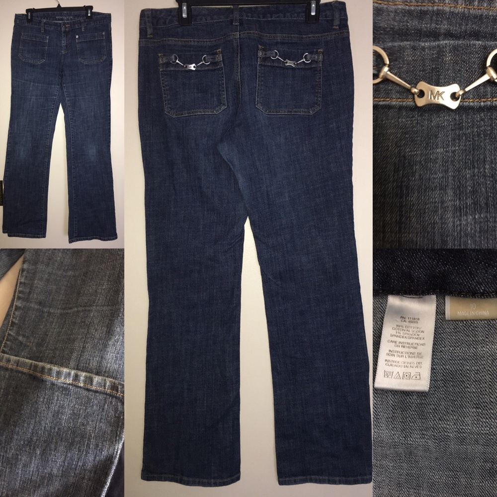 Michael Kors Denim Trouser Jeans Metal Hardware
